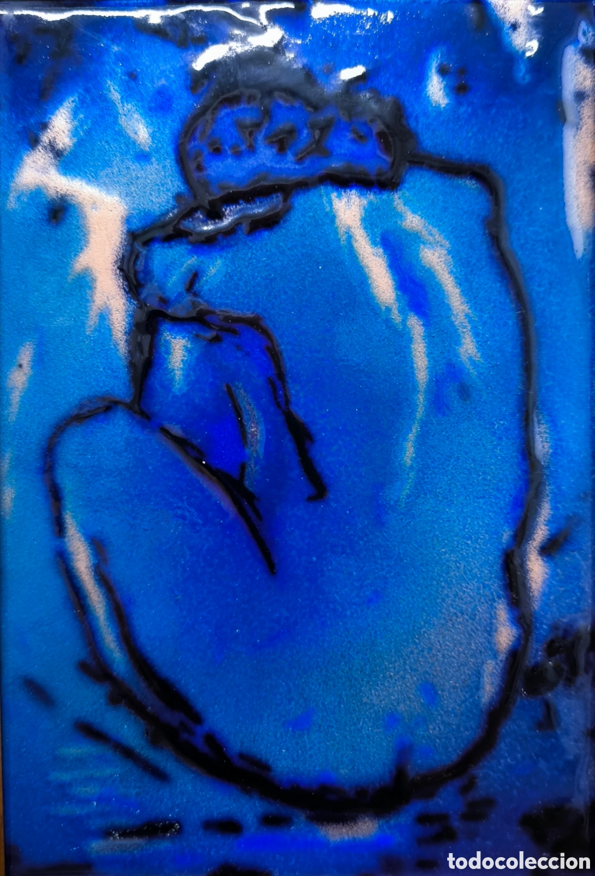 Otros objetos de arte: ESMALTE DE PICASSO SOBRE COBRE - Foto 3