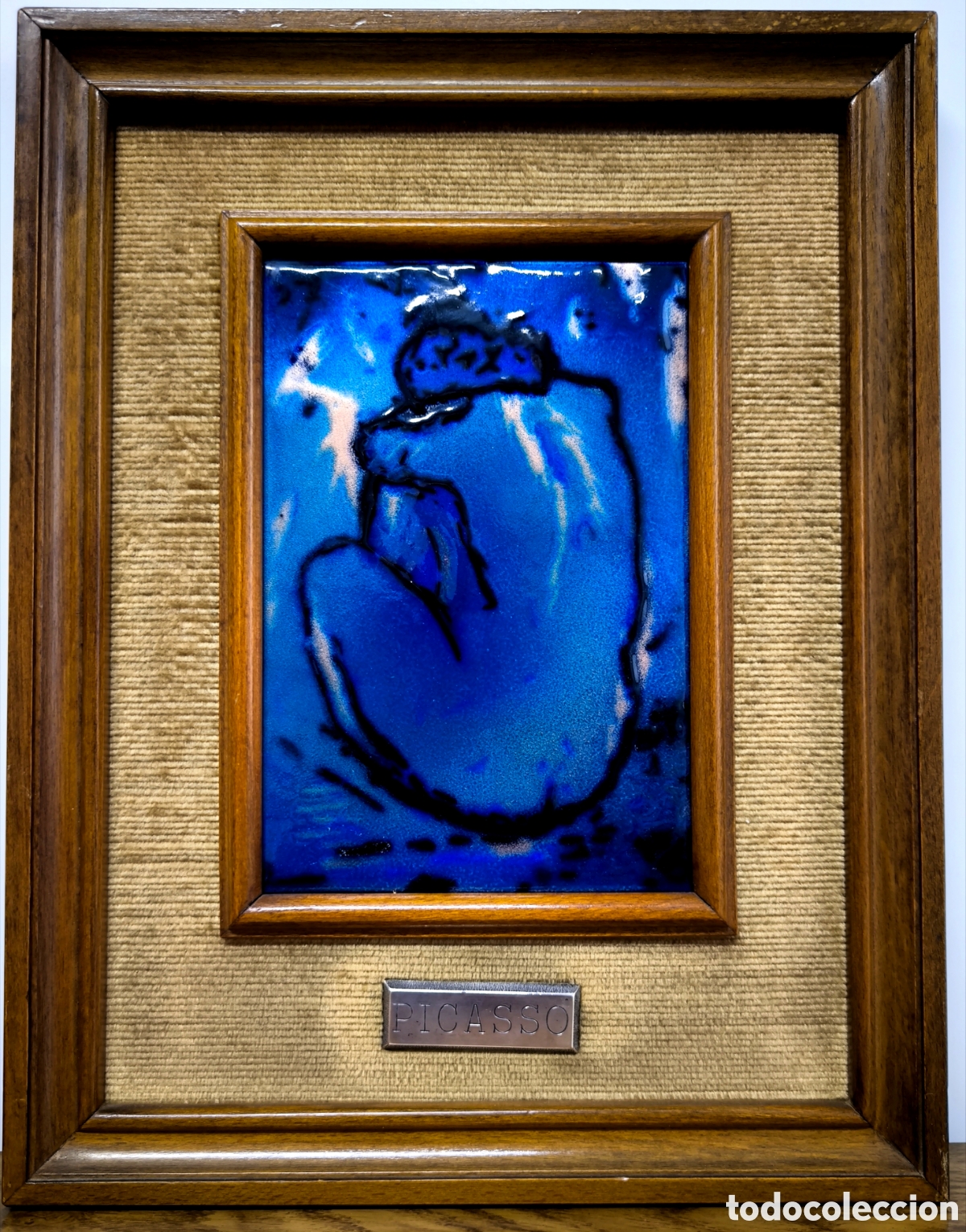 Otros objetos de arte: ESMALTE DE PICASSO SOBRE COBRE