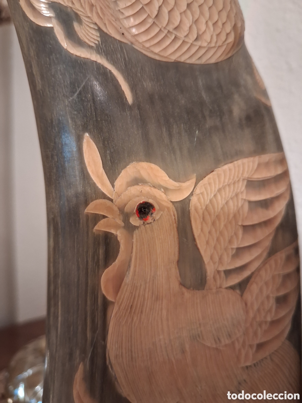 Otros objetos de arte: Dos Cuernos tallados - Foto 10