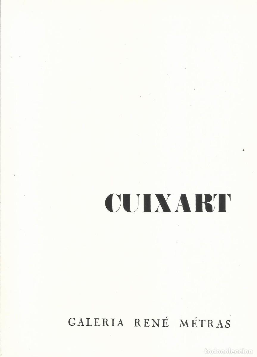 Otros objetos de arte: Cuixart. Galer&iacute;a Ren&eacute; Metras. Barcelona. 1983. D&iacute;ptico. 23x17 cm. Texto de Lourdes Cirlot.
