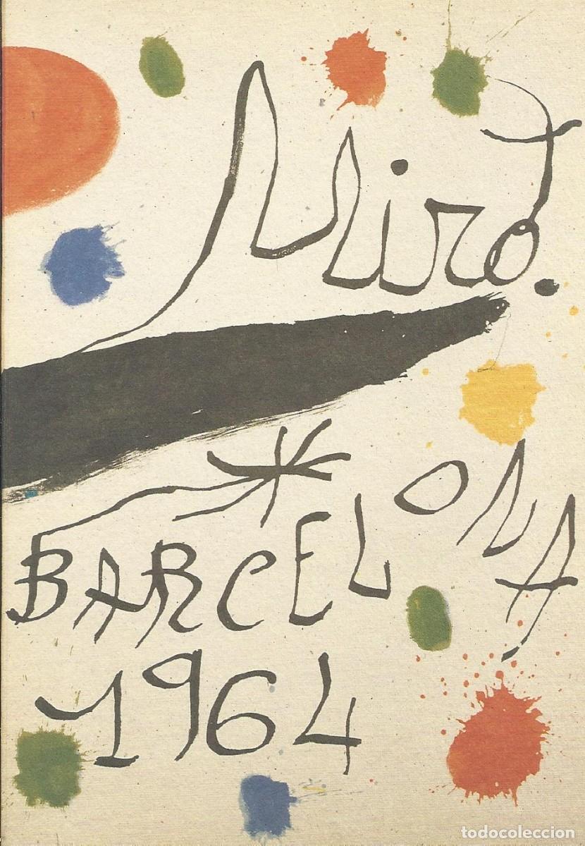 Otros objetos de arte: Joan Mir&oacute;. Barcelona 1964. 1993. Galer&iacute;a Ren&eacute; Metras. Barcelona. Tarjeta d&iacute;ptico litogr&aacute;fico. 17,5x1