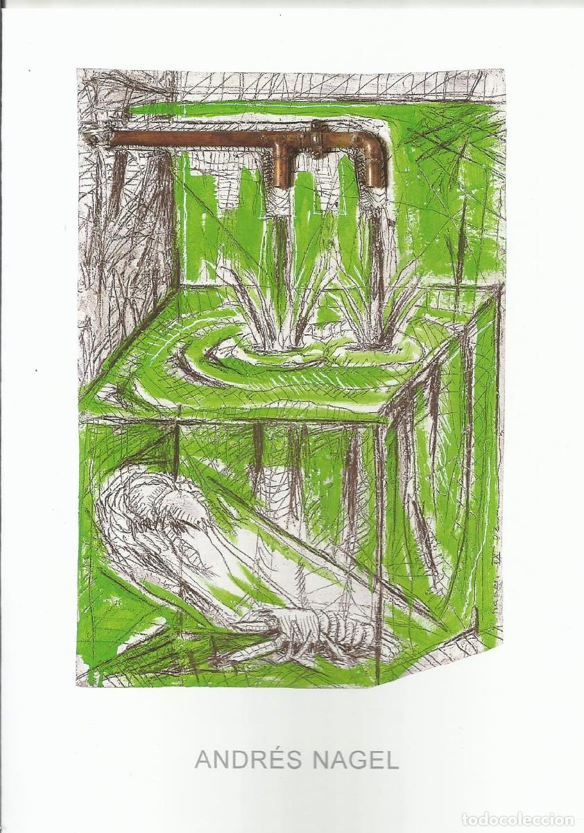 Otros objetos de arte: Andr&eacute;s Nagel. Tr&iacute;ptico exposici&oacute;n. Art Barcelona. 2004. 21x15 cm.