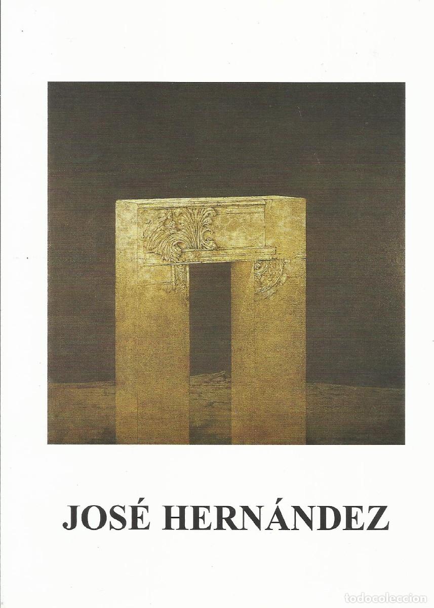 Otros objetos de arte: Jos&eacute; Hern&aacute;ndez. Folleto exposici&oacute;n Art Expo. Fira d'Art de Barcelona. 1999. 21x15 cm.