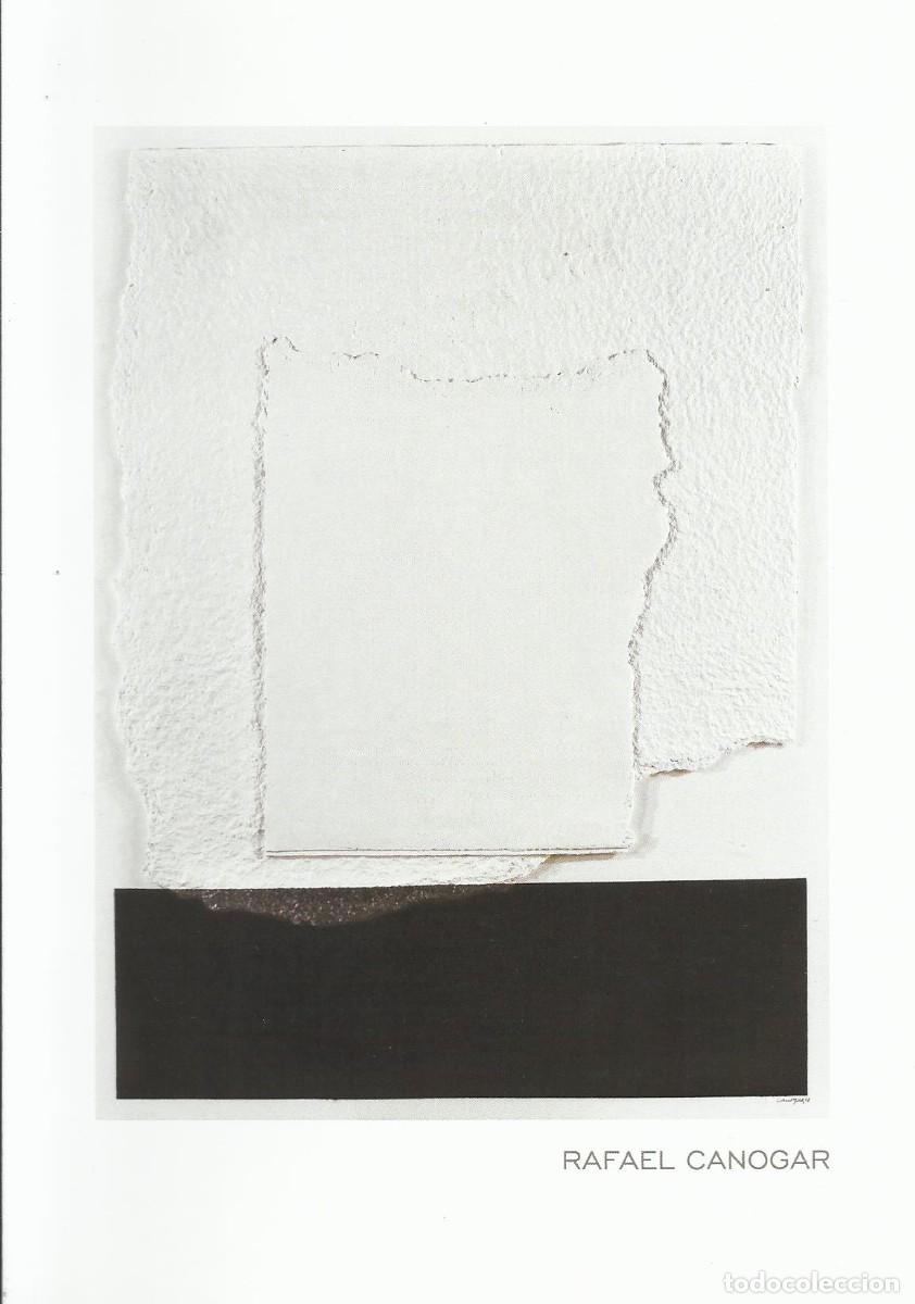 Otros objetos de arte: Rafael Canogar. D&iacute;ptico invitaci&oacute;n exposici&oacute;n. 2015. Circuit d'Art Contemporani. 15x21 cm.
