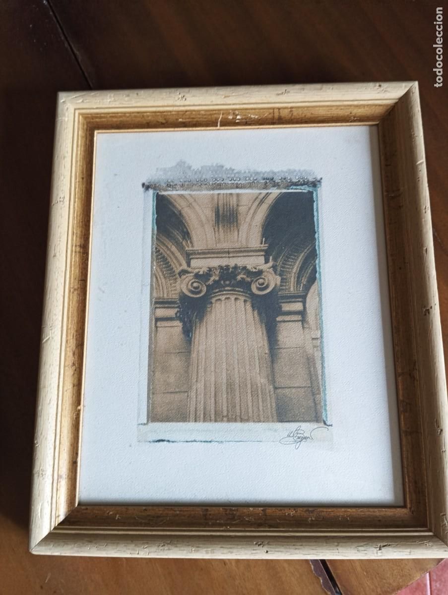 Otros objetos de arte: Aguafuerte de Pujan Firmado a mano .