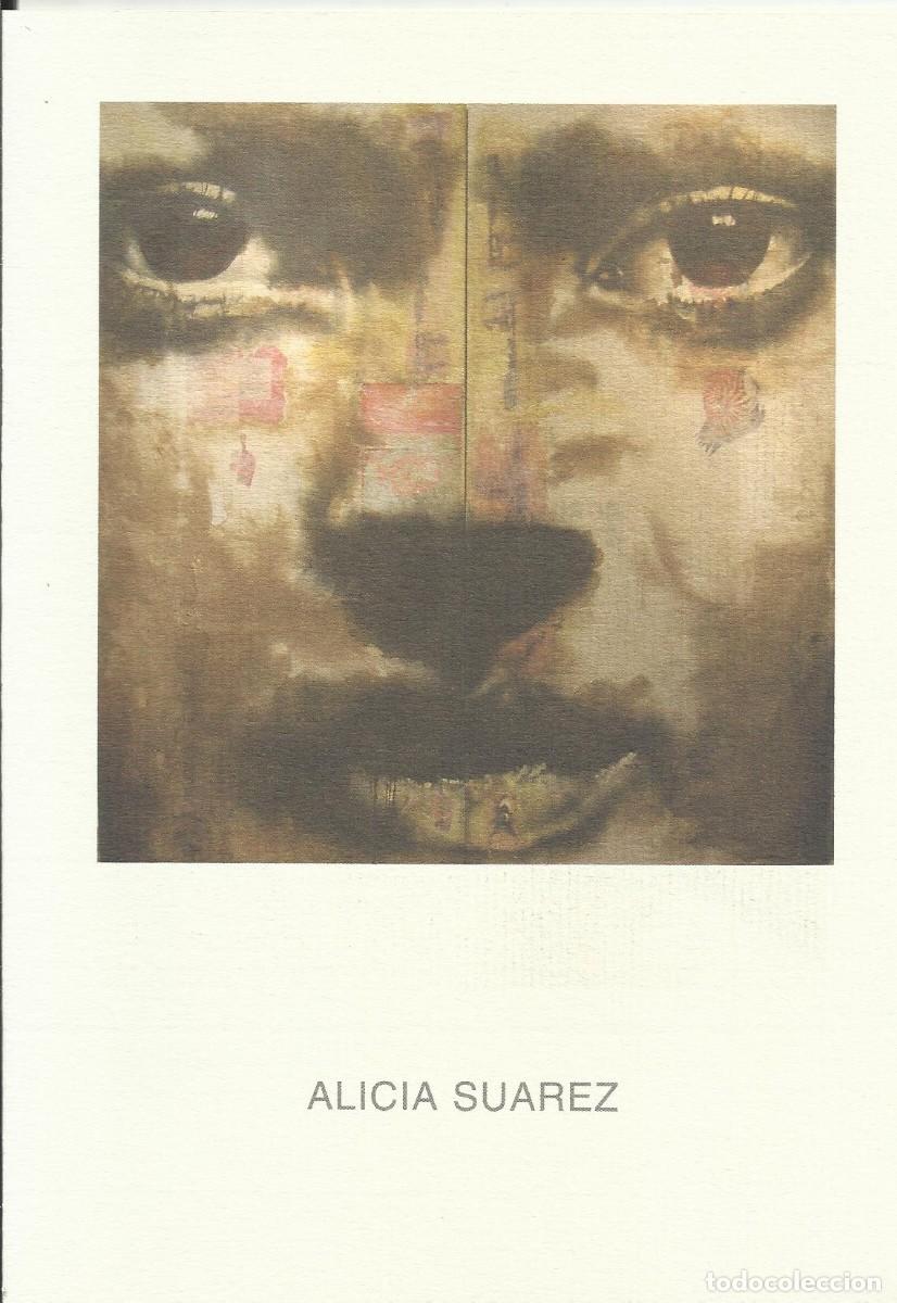 Otros objetos de arte: Alicia Su&aacute;rez. Diptico exposici&oacute;n. 2004. Art Barcelona. 21x15 cm.