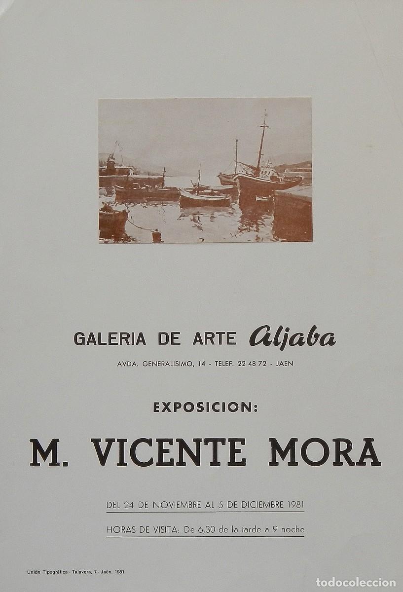 Otros objetos de arte: Manuel Vicente Mora. Cartel. Exposici&oacute;n Galer&iacute;a de Arte Aljaba. Ja&eacute;n. 1981. 37x26 cm.