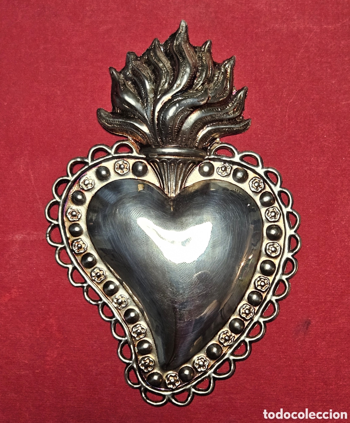 Otros objetos de arte: ORIGINAL CORAZ&Oacute;N EX-VOTO