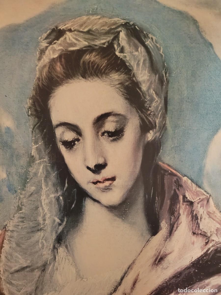 Otros objetos de arte: Cuadro El Greco, Virgen. - Foto 3