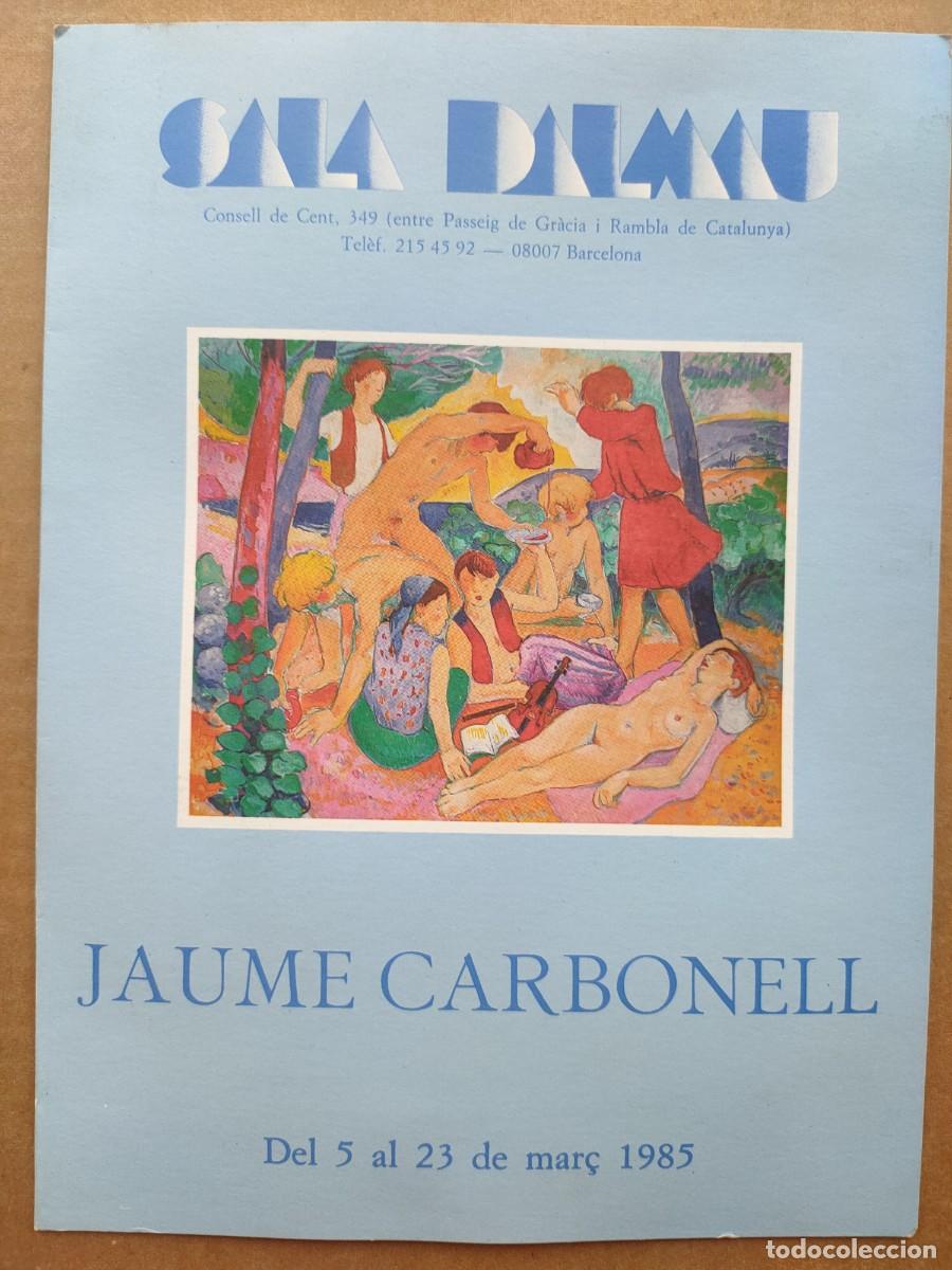Otros objetos de arte: Jaume Carbonell d&iacute;ptico exposici&oacute;n Sala Dalmau 1985