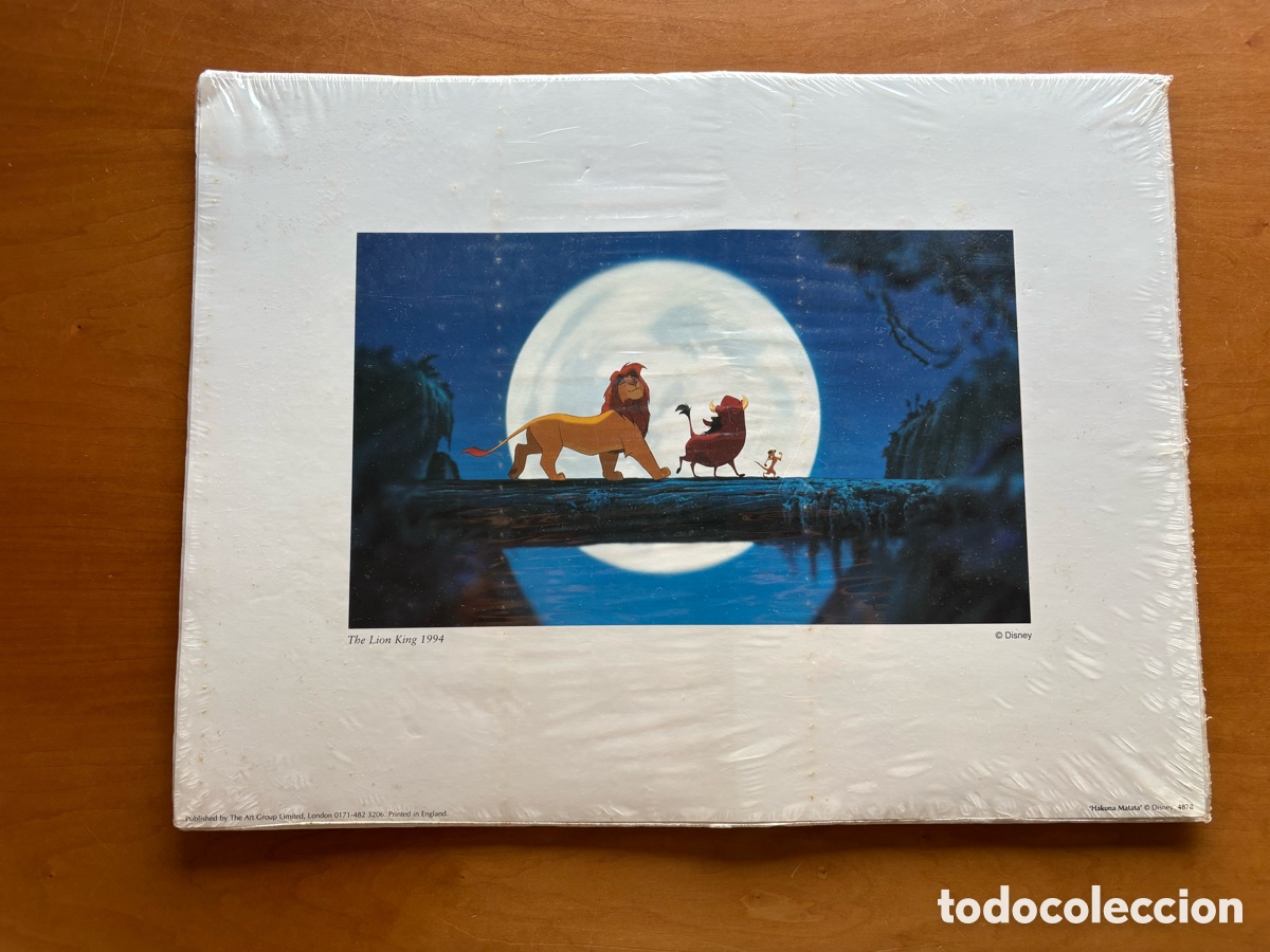 Otros objetos de arte: L&aacute;mina Hakuna Matata El Rey Le&oacute;n Disney