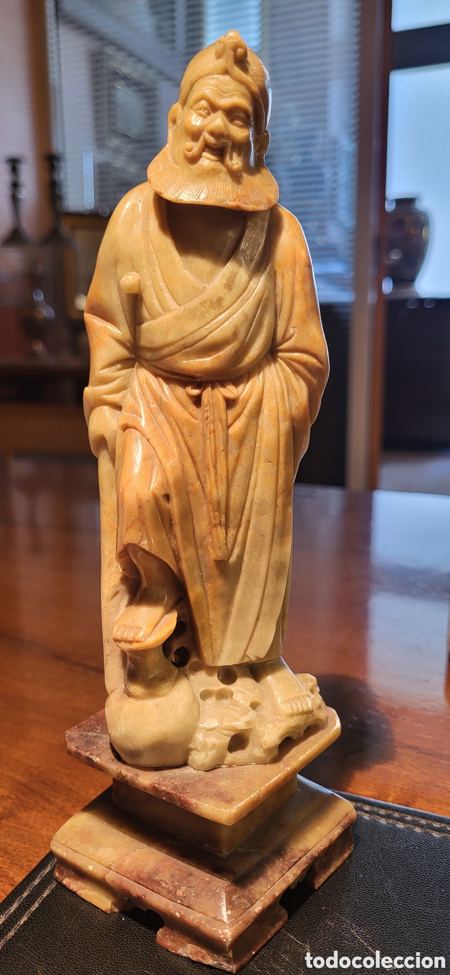 Otros objetos de arte: FIGURA CHINA DE JADE