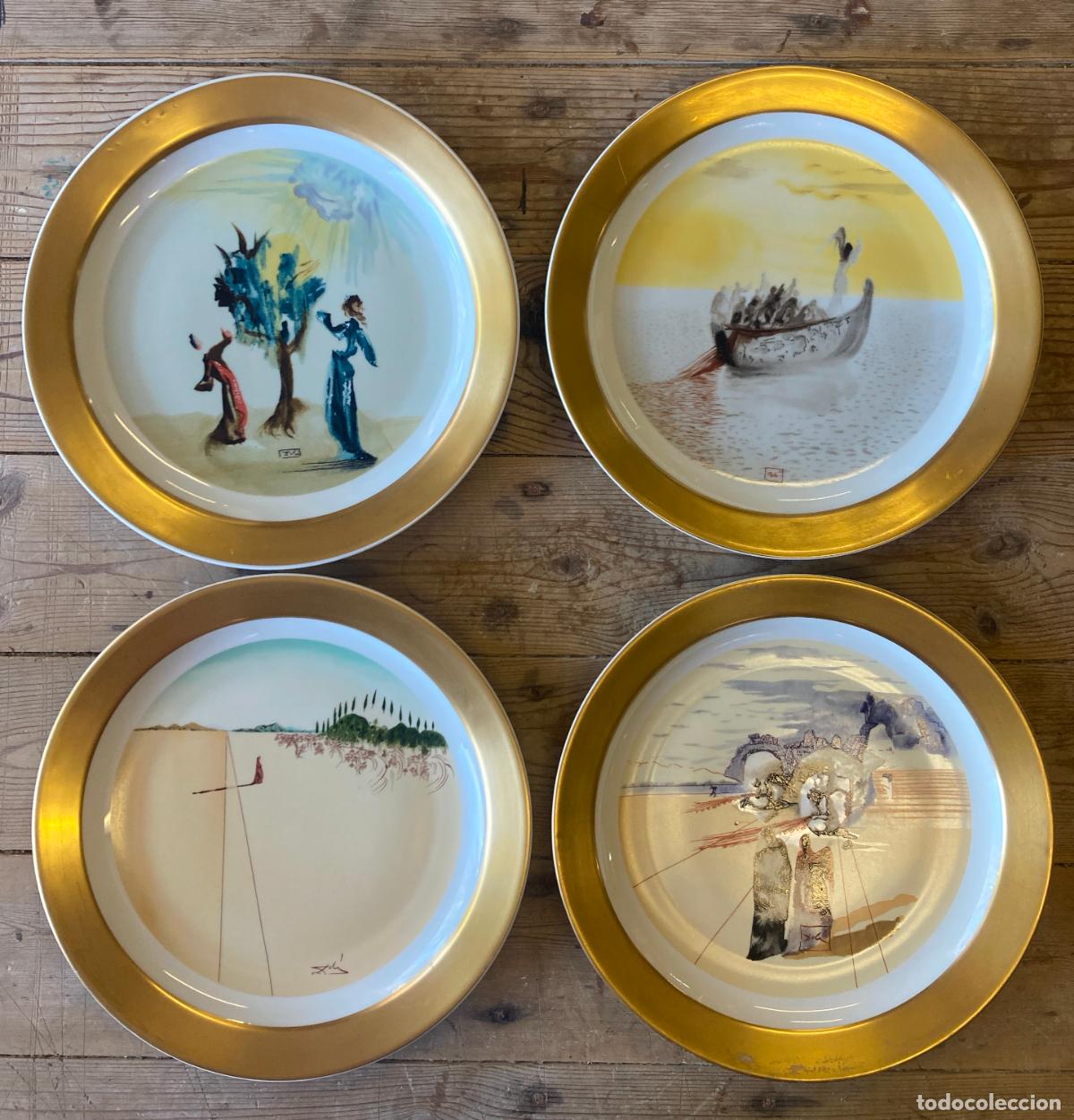 Otros objetos de arte: PLATOS SALVADOR DAL&Iacute; . COLECCI&Oacute;N COMPLETA LA DIVINA COMEDIA. SIN NUMERAR.