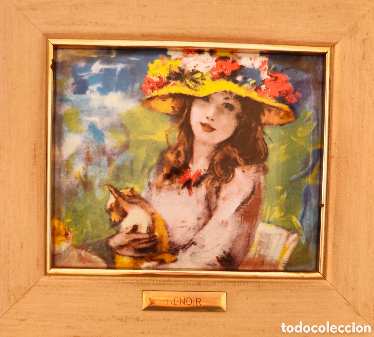 Otros objetos de arte: Cuadro Renoir esmalte al fuego - Foto 2