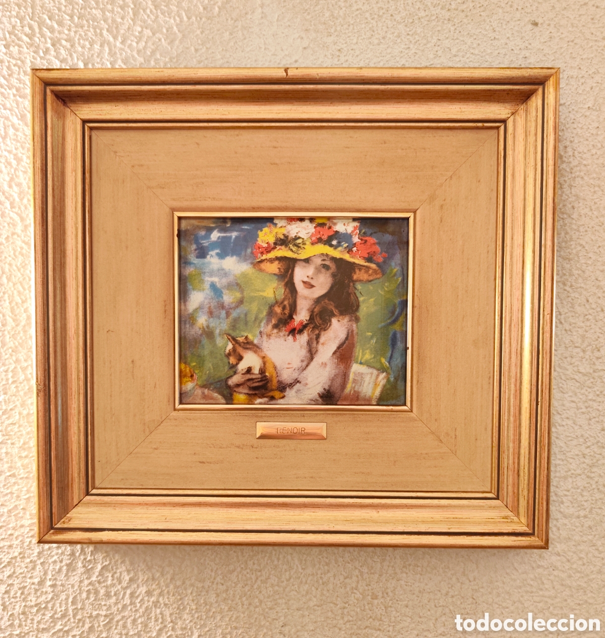 Otros objetos de arte: Cuadro Renoir esmalte al fuego