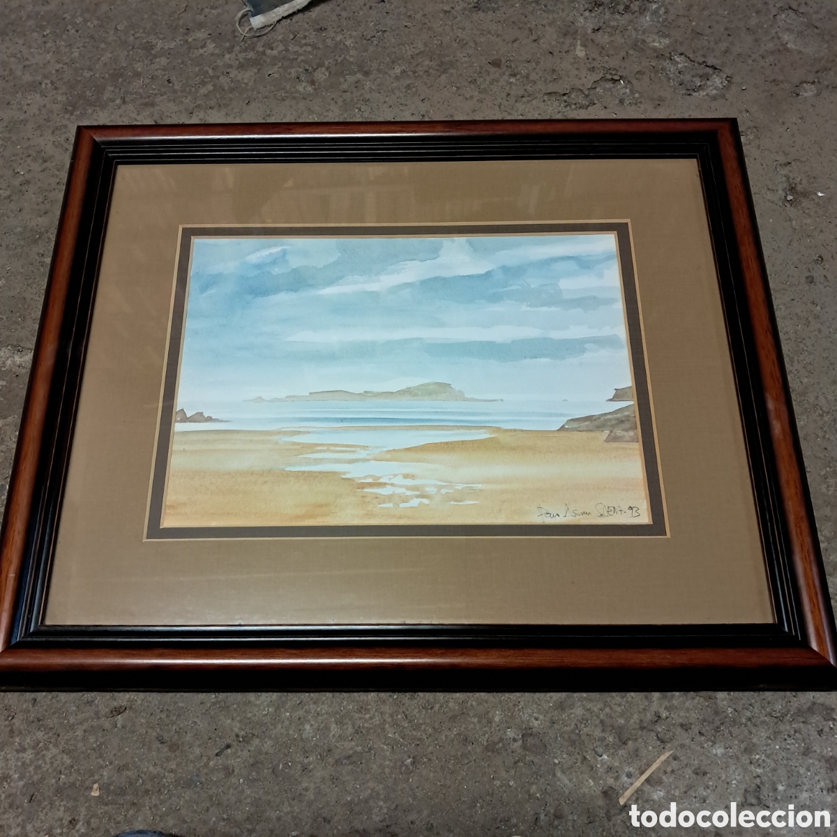 Otros objetos de arte: Acuarela playa de laida e Isla Izaro