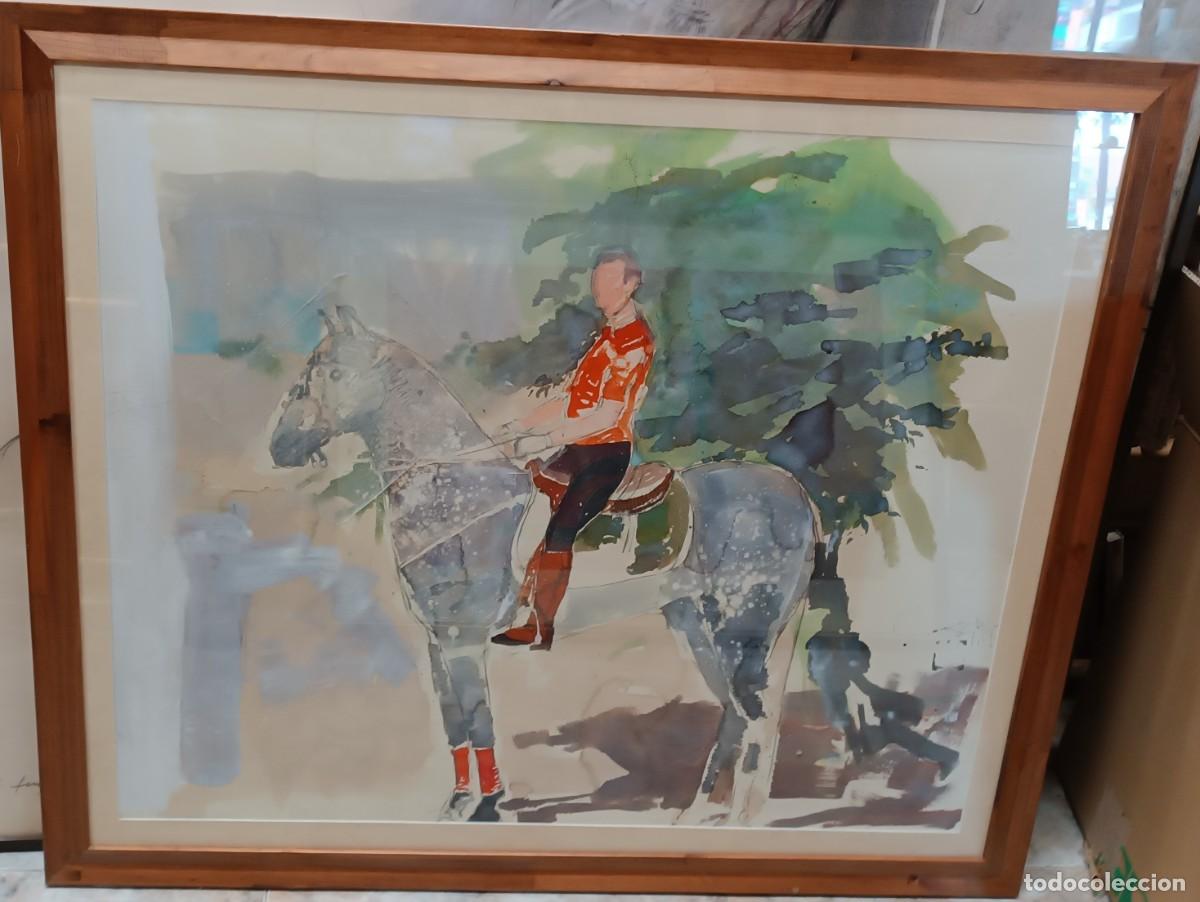 Otros objetos de arte: Cuadro del pintor murciano Antonio Ballester. 90X73. Marco 106X90. Murcia 1994