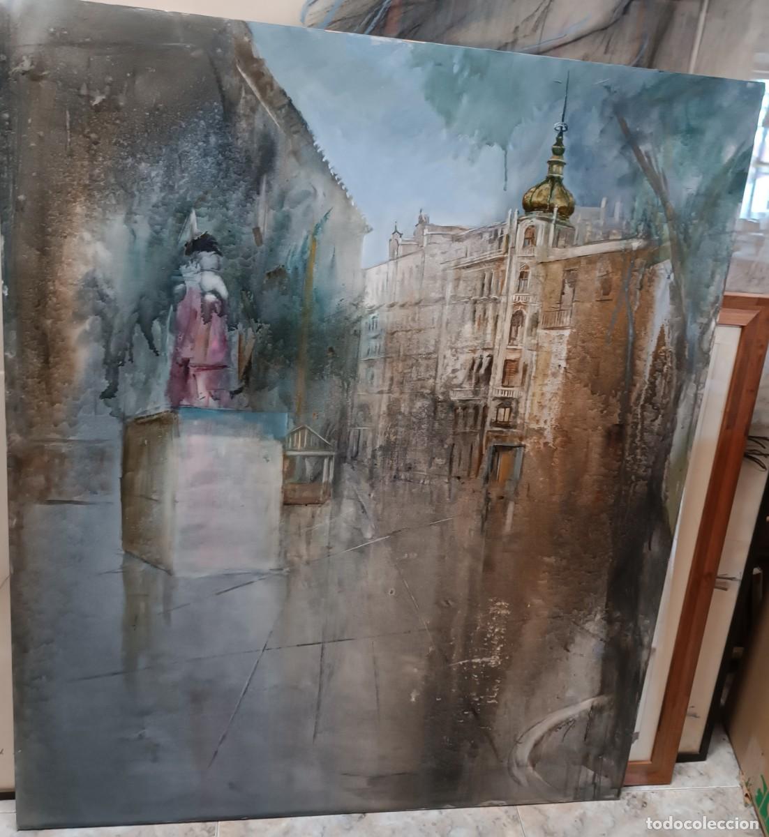Otros objetos de arte: Cuadro sobre tabla firmado Campos. 100X120