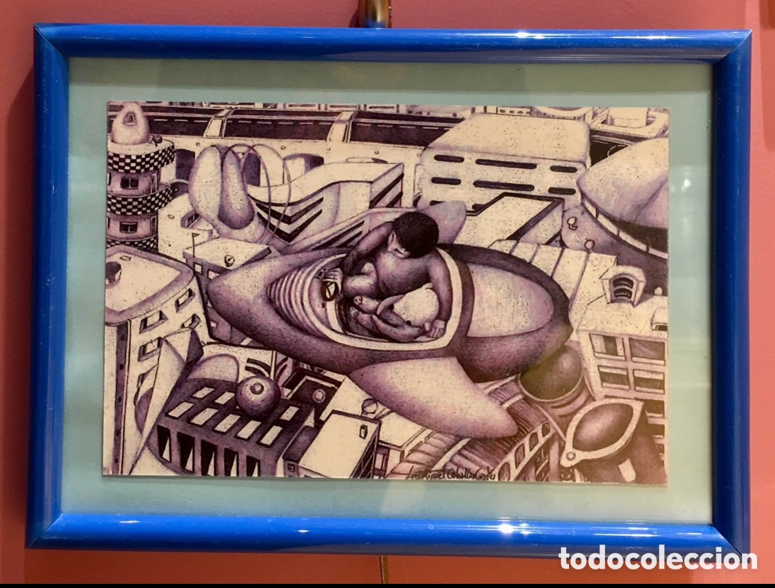 Otros objetos de arte: CEBALLOS CORTEL, Luis Miguel. Tinta de bol&iacute;grafo. Facs&iacute;mil. 2016.