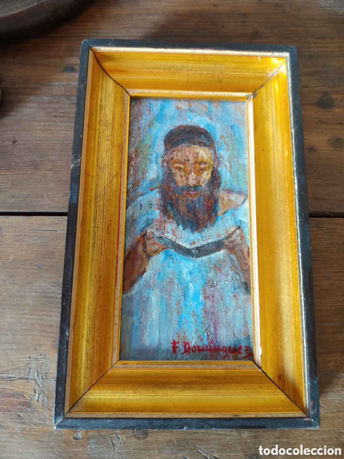 Otros objetos de arte: RABINO LEYENDO LA TORAH