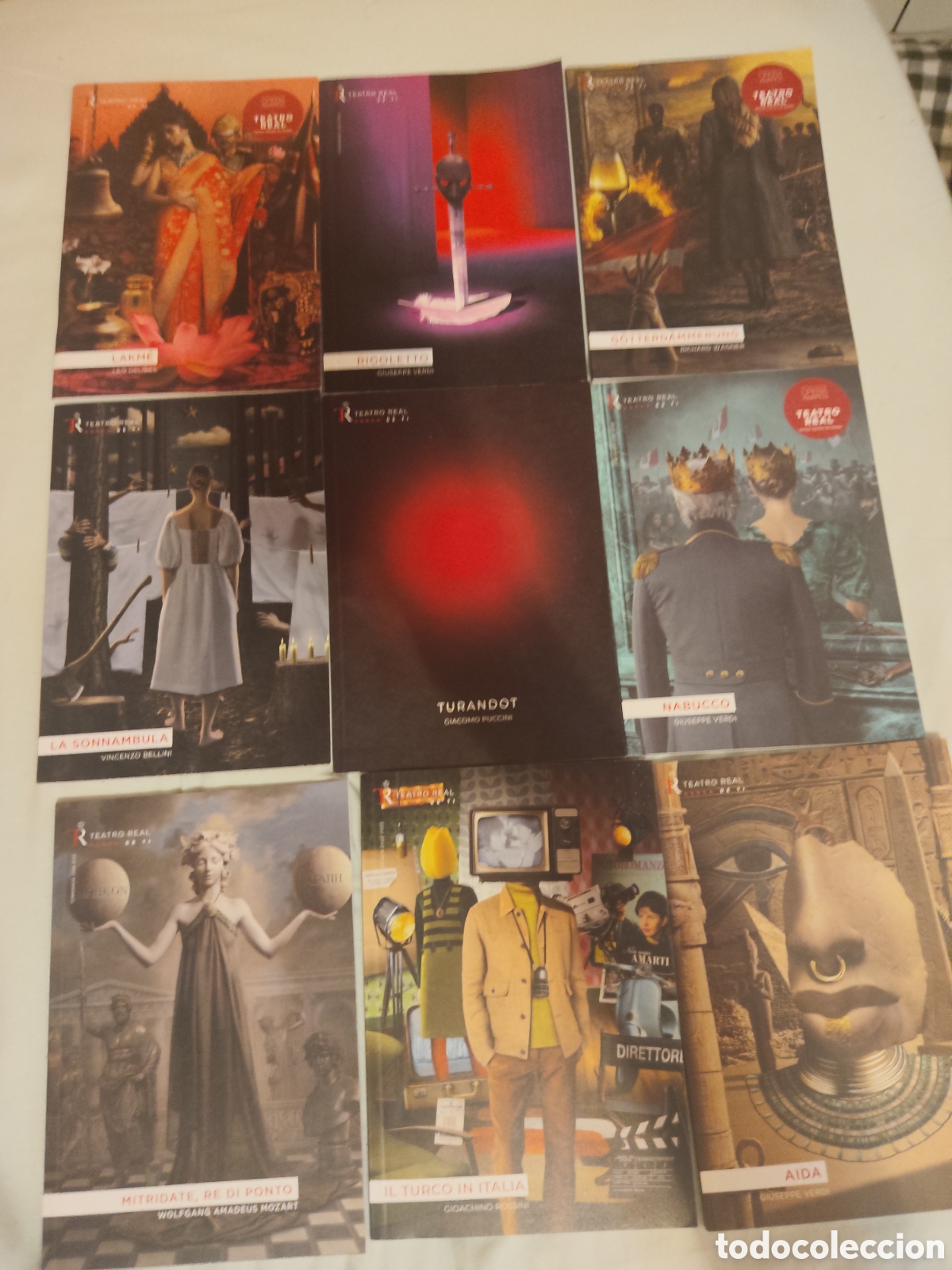 Otros objetos de arte: Lote de 10 programas de opera del Teatro Real
