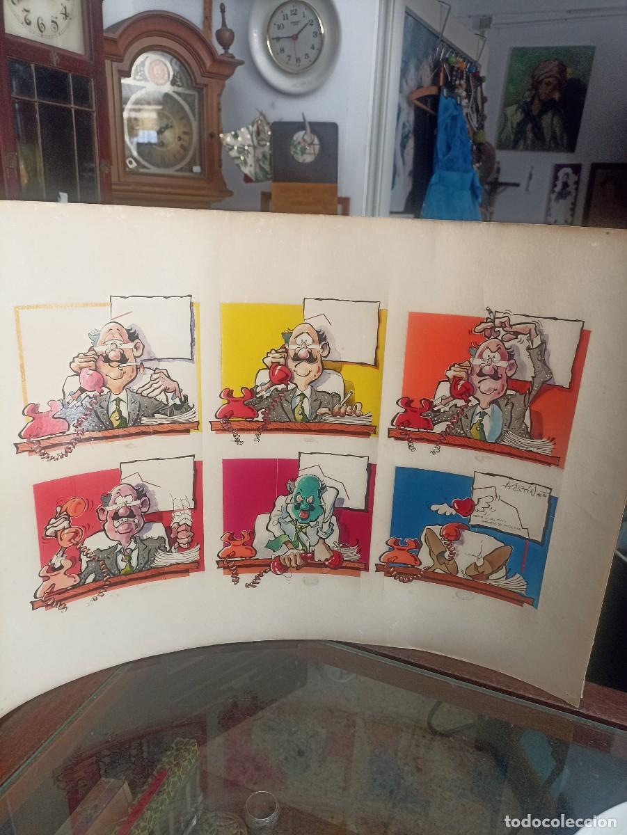 Otros objetos de arte: Tira c&oacute;mica 6 vi&ntilde;etas. AGUST&Iacute;N CASADO. 1986