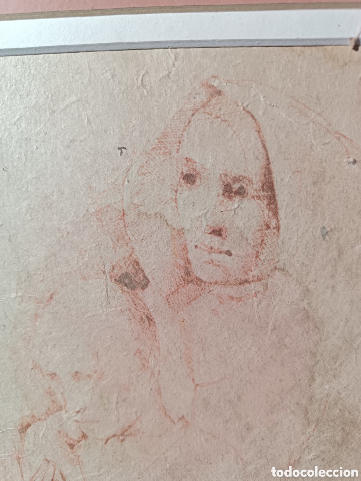 Otros objetos de arte: CUADRO MARIETA QUESADA DIBUJO SOBRE PAPEL - Foto 1