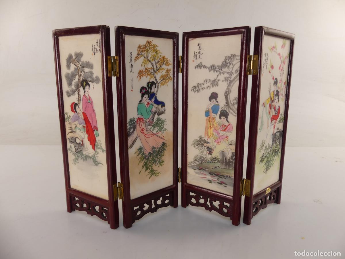 Andere Kunstgegenst&auml;nde: PEQUE&Ntilde;O BIOMBO CHINA JAPON