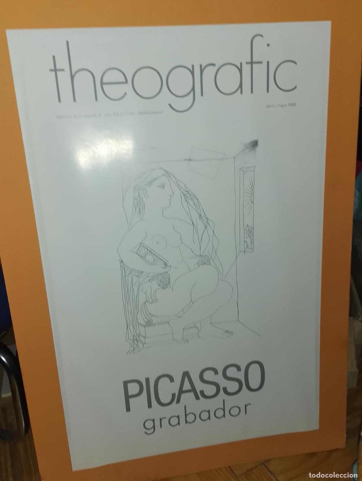 Otros objetos de arte: Picasso Grabador Theografic 1988. Cartel original