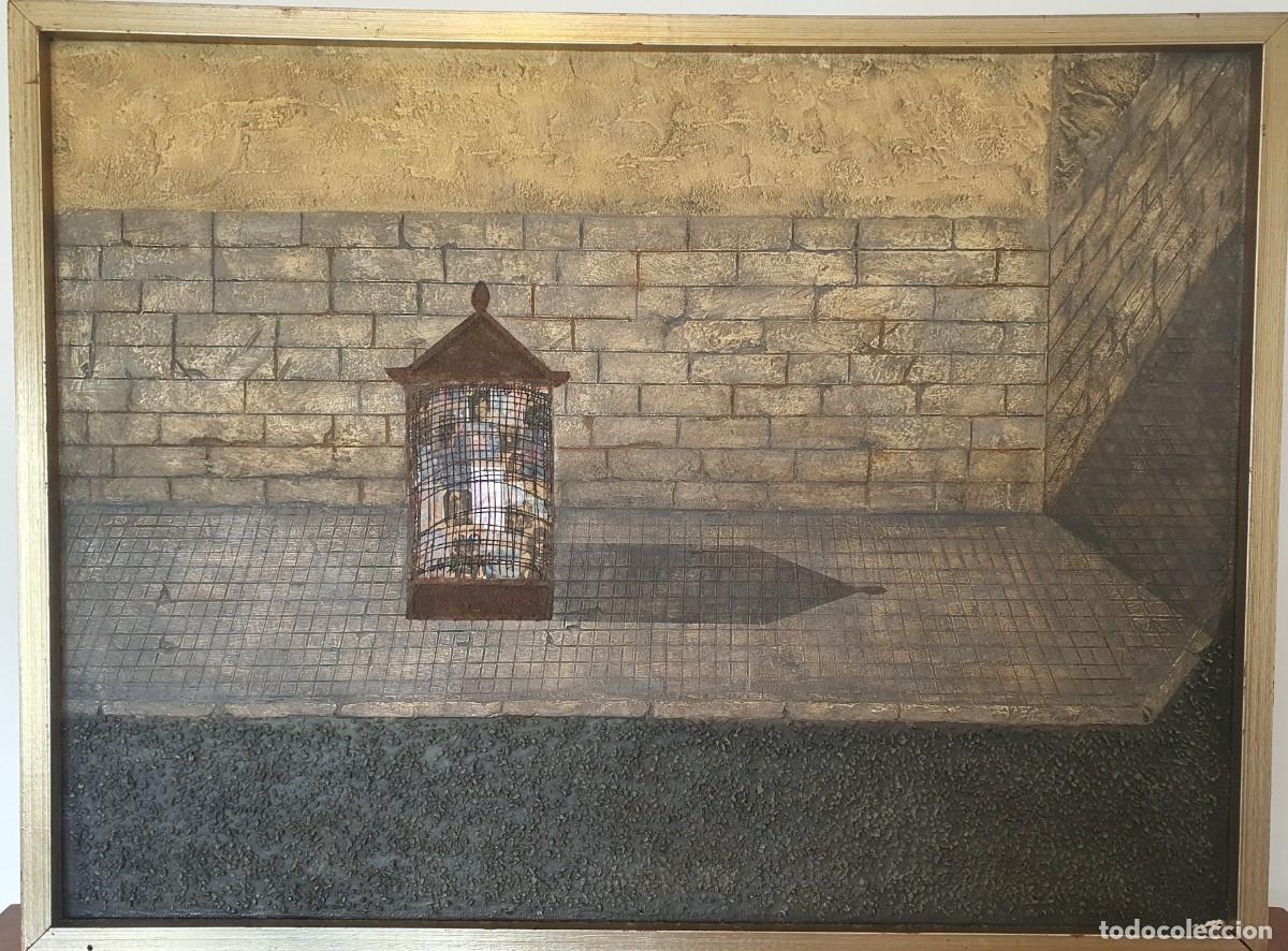 Andere Kunstgegenst&auml;nde: Cuadro Composici&oacute;n &ldquo;Quiosco en la esquina&rdquo; Julio Farell (1976)