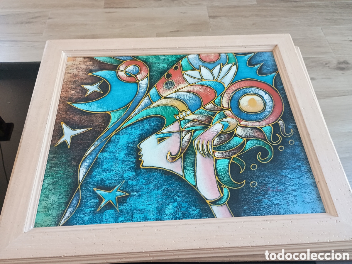 Andere Kunstgegenst&auml;nde: Cuadro firmado por M.Santos