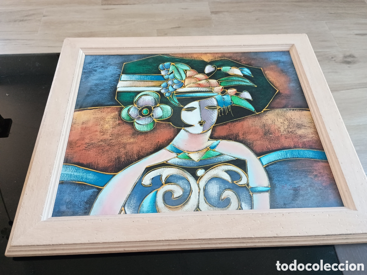Andere Kunstgegenst&auml;nde: Cuadro firmado por M.Santos
