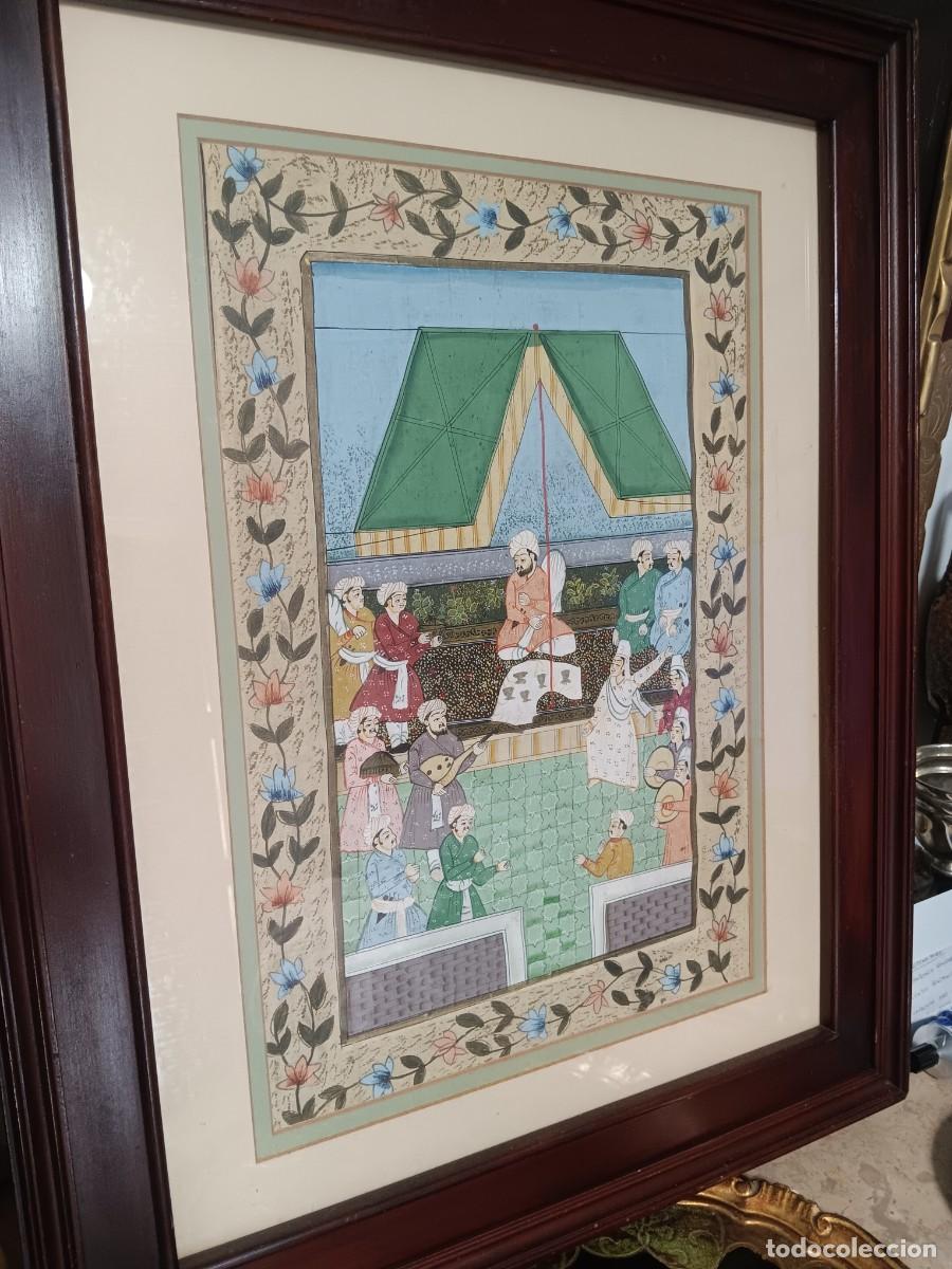 Andere Kunstgegenst&auml;nde: Pintura india de la Escuela Mogol, un estilo art&iacute;stico cortesano que floreci&oacute; en el norte de la Ind