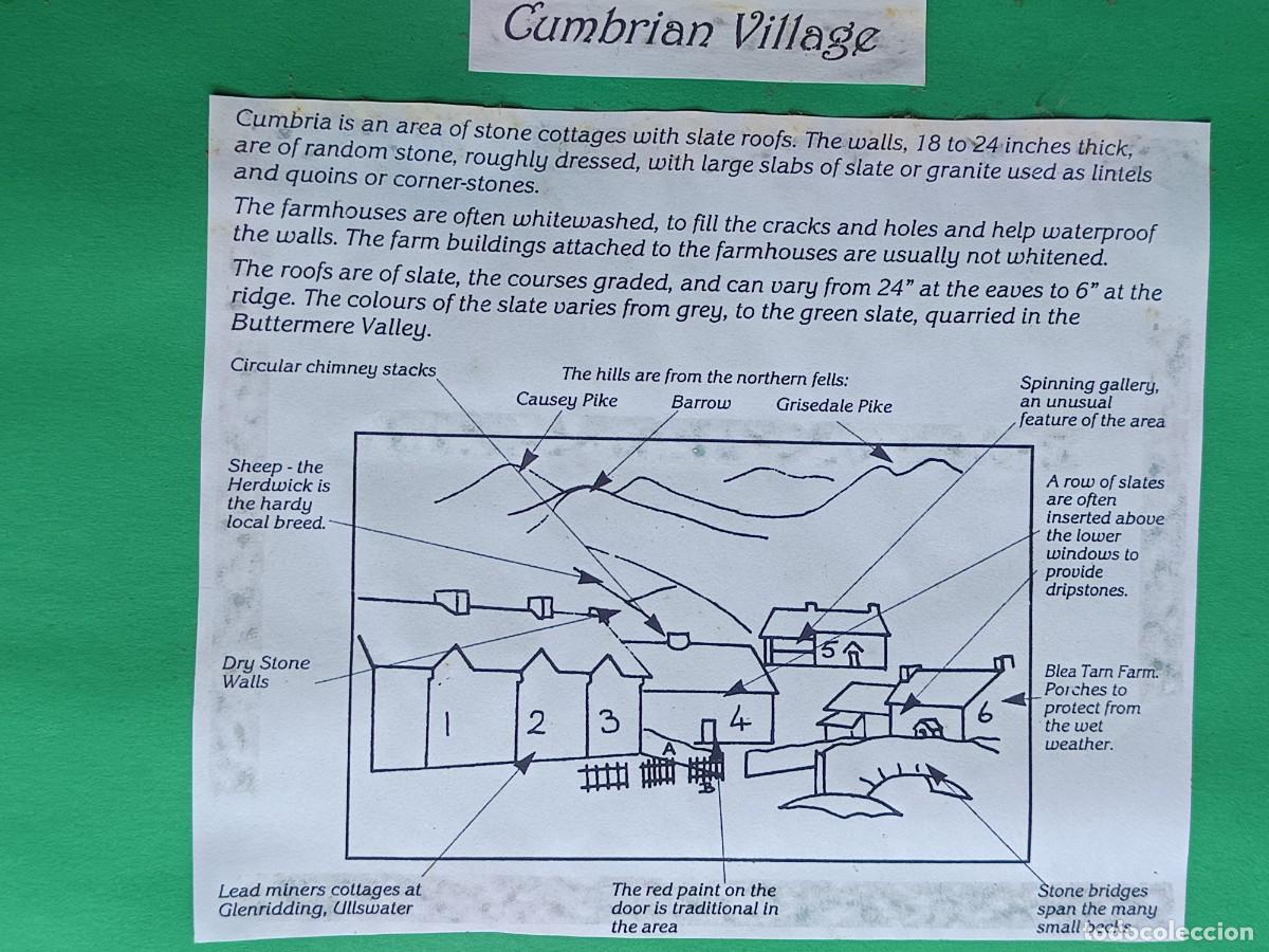 Otros objetos de arte: Cuadro bordado Cumbrian Village. Inglaterra. - Foto 2