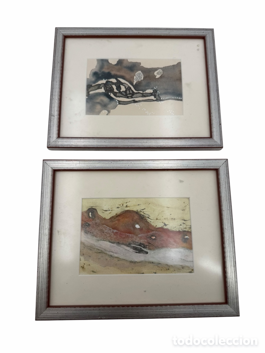 Arte: Dos Obras de Arte Abstracto Certificado
