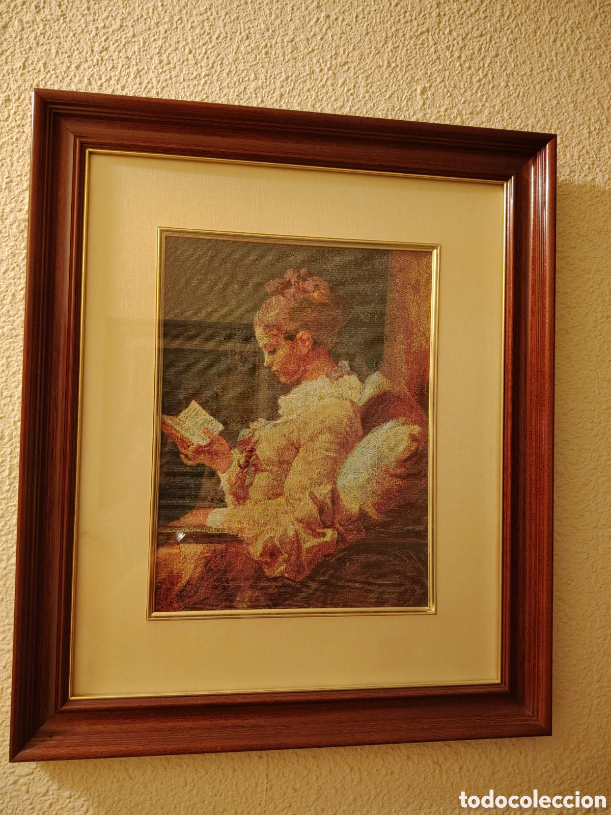 Otros objetos de arte: Tapiz cl&aacute;sico enmarcado - Foto 2