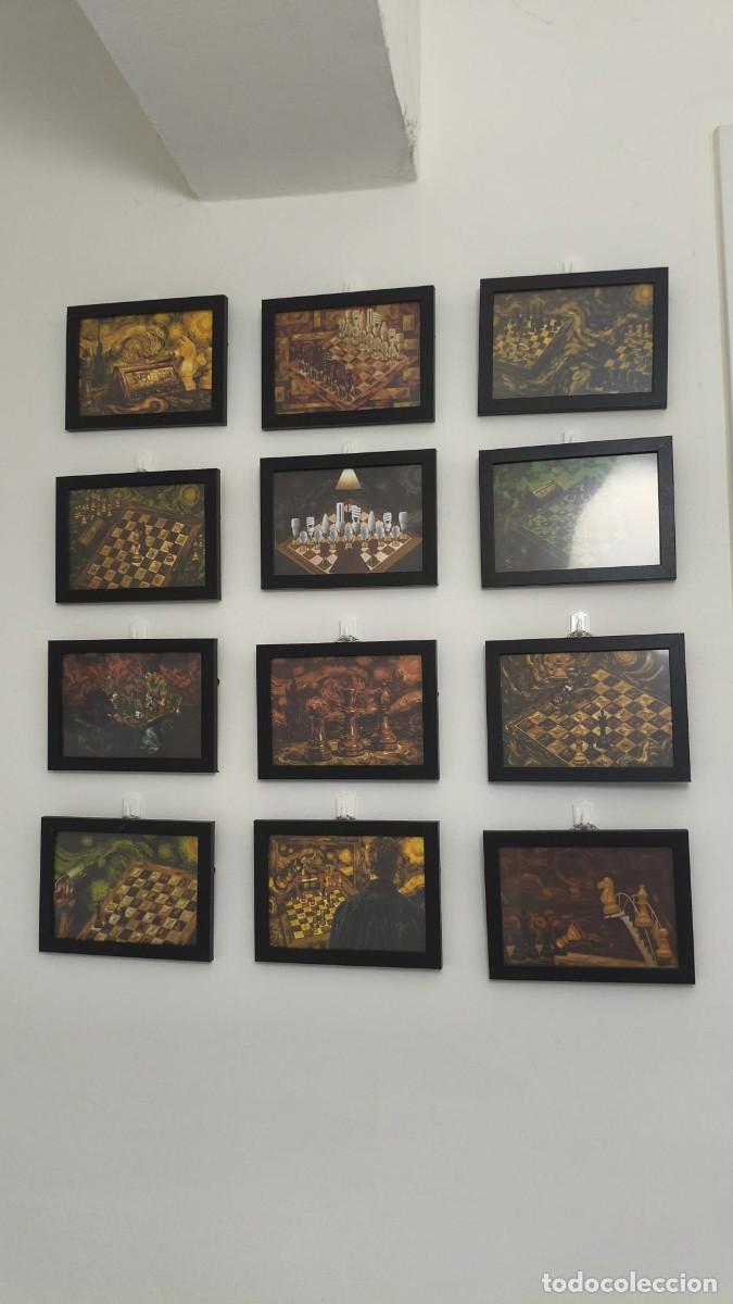 Otros objetos de arte: AJEDREZ -CHESS, lote de 12 cuadros originales de 15 x 20 cada cuadro.