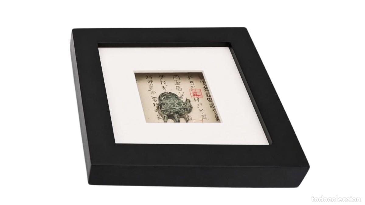Otros objetos de arte: Cuadro Decorativo Shadow Box Chino &ndash; Miniatura Ding - Muy Raro