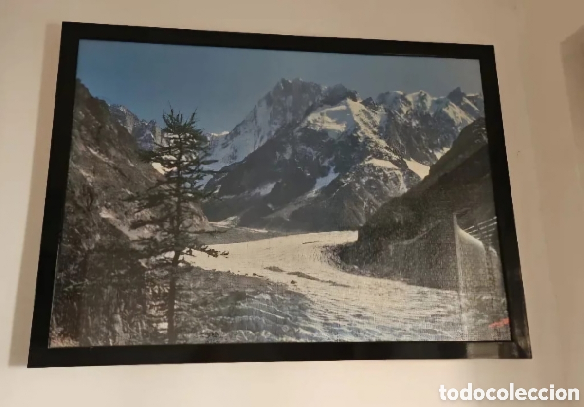 Otros objetos de arte: Puzzle enmarcado paisaje nieve