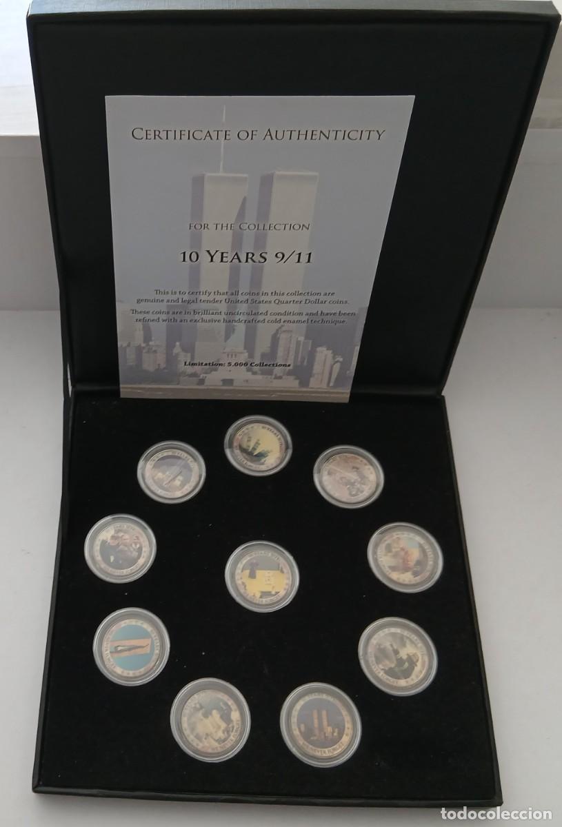 Otros objetos de arte: (1)ESTUCHE CON 10 MONEDAS CONMEMORATIVAS DE LOS 10 A&Ntilde;OS DEL 9/11 CERTIFICADO DE LIMITACI IMITADO