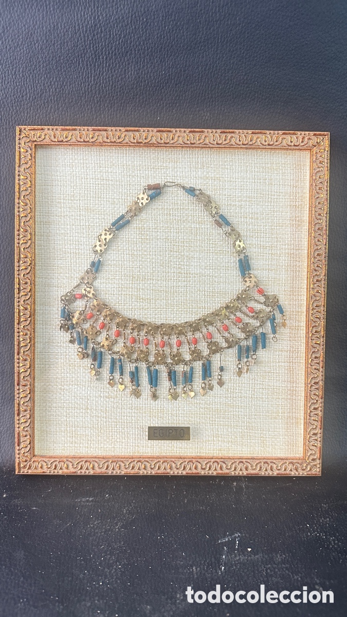 Otros objetos de arte: Collar de Egipto enmarcado - Foto 1