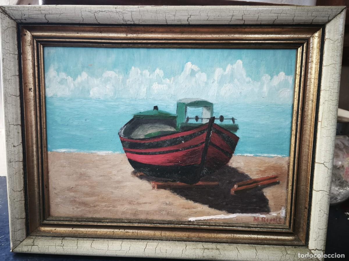 Otros objetos de arte: Pintura de barco firmado M.Ripoll