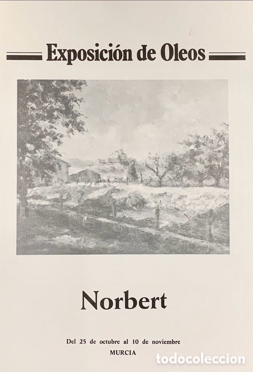 Otros objetos de arte: Folleto de Exposici&oacute;n. Norbert. El Corte Ingl&eacute;s. Murcia. 1979.