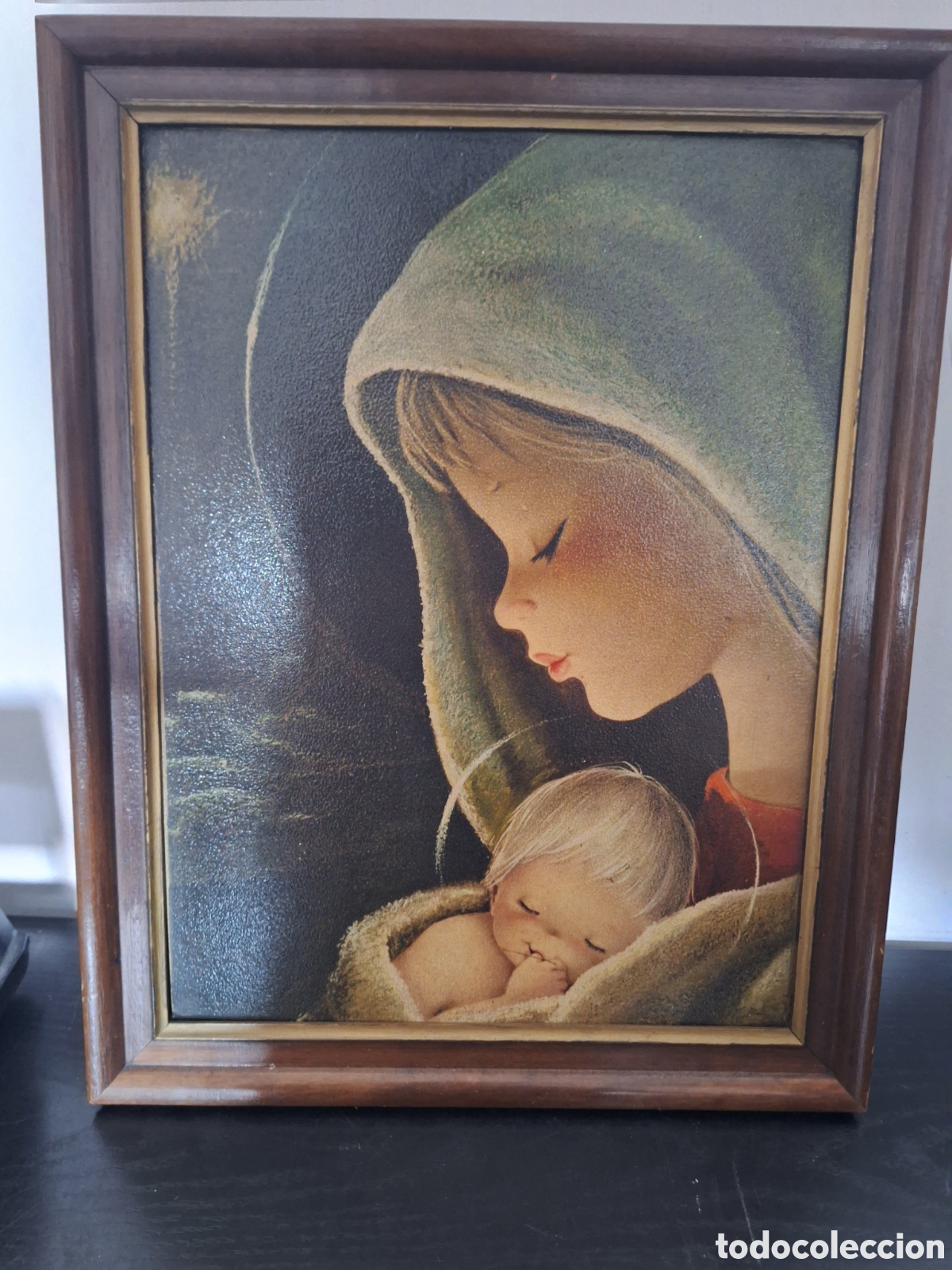 Otros objetos de arte: Cuadro de virgen y ni&ntilde;o - Foto 1