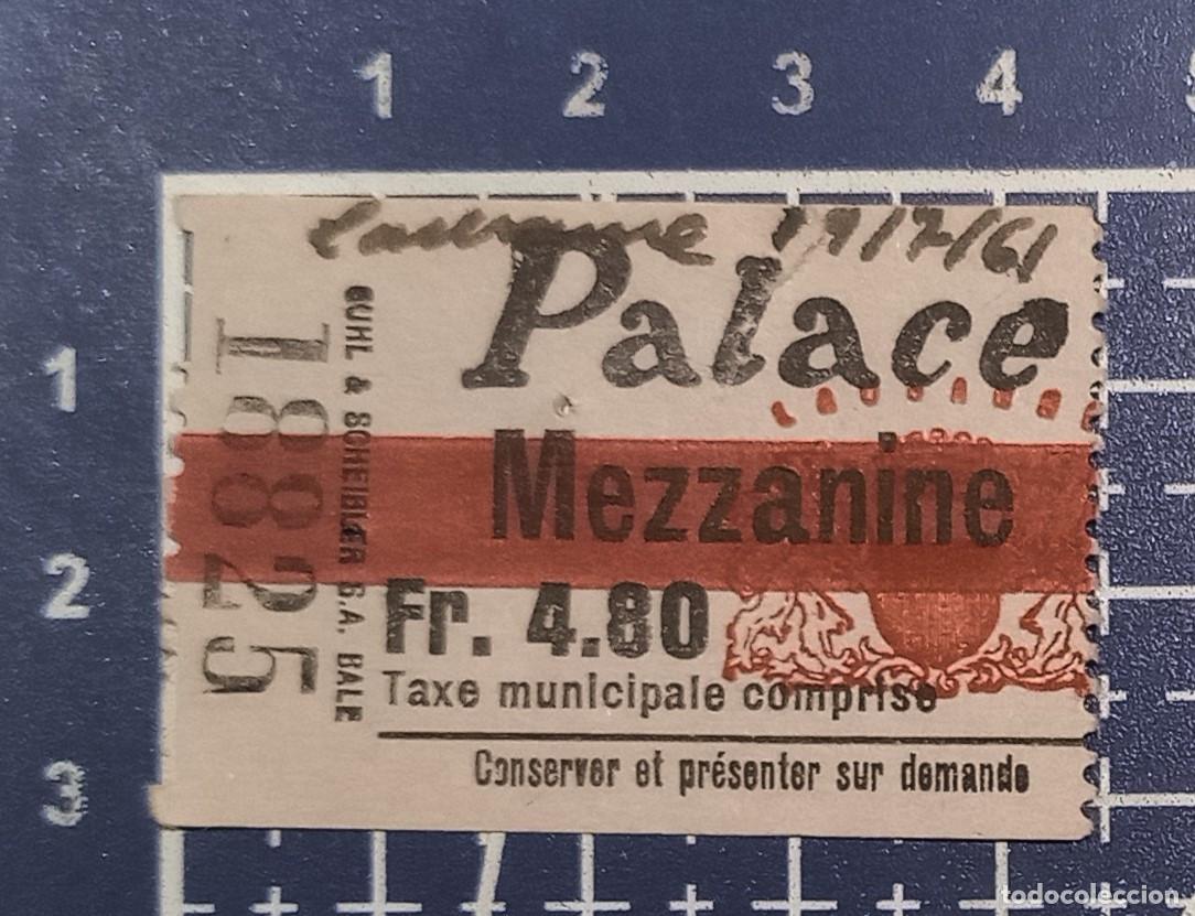 Otros objetos de arte: ENTRADA/TIQUET - PALACE - LAUSSANNE - 1961