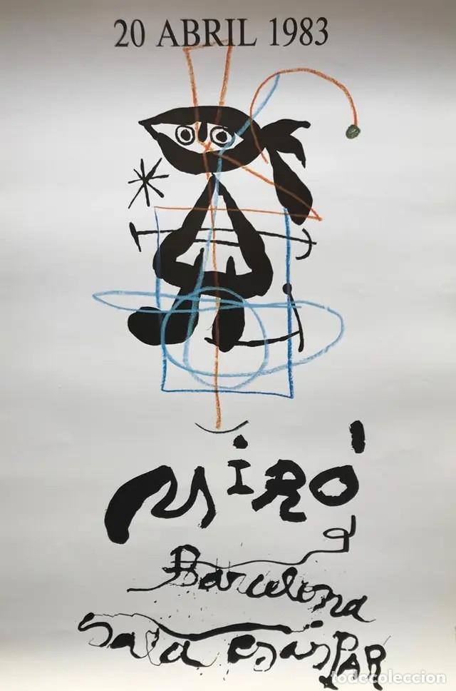 Otros objetos de arte: JOAN MIR&Oacute; - Cartel Sala Gaspar, 1983