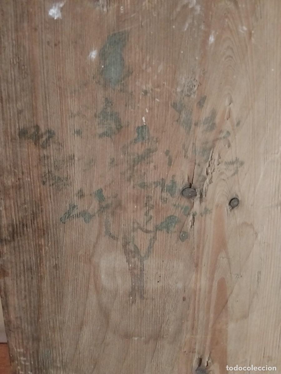 Otros objetos de arte: MUJER SENTADA CUADRO PINTADO EN MADERA 50X30 - Foto 9