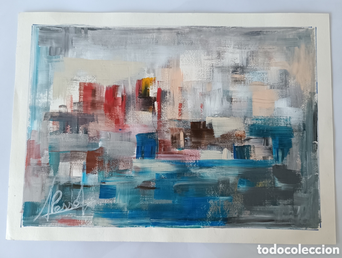 Otros objetos de arte: Pintura de Antonio Pessoa de la serie &rdquo;Metr&oacute;polis&rdquo;