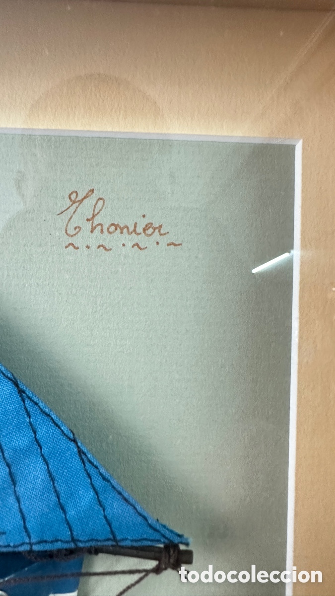 Otros objetos de arte: Barco en relieve enmarcado - Foto 5