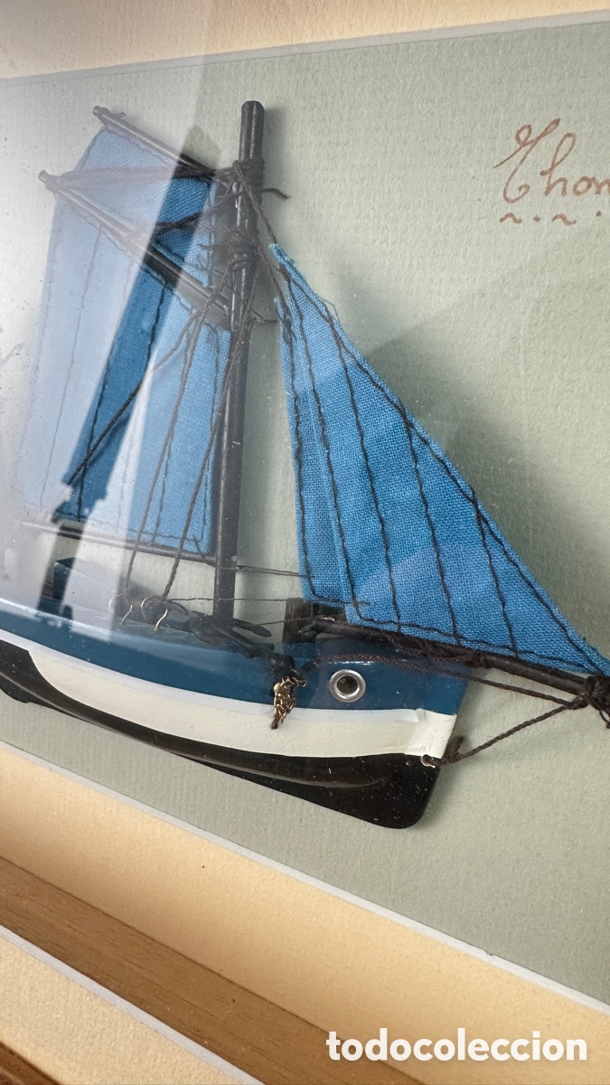 Otros objetos de arte: Barco en relieve enmarcado - Foto 6